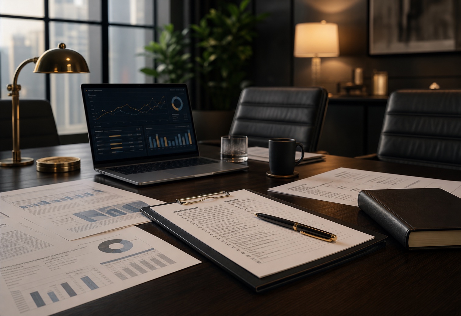 Capital strategy documents and financial dashboard prepared for a business funding advisory review