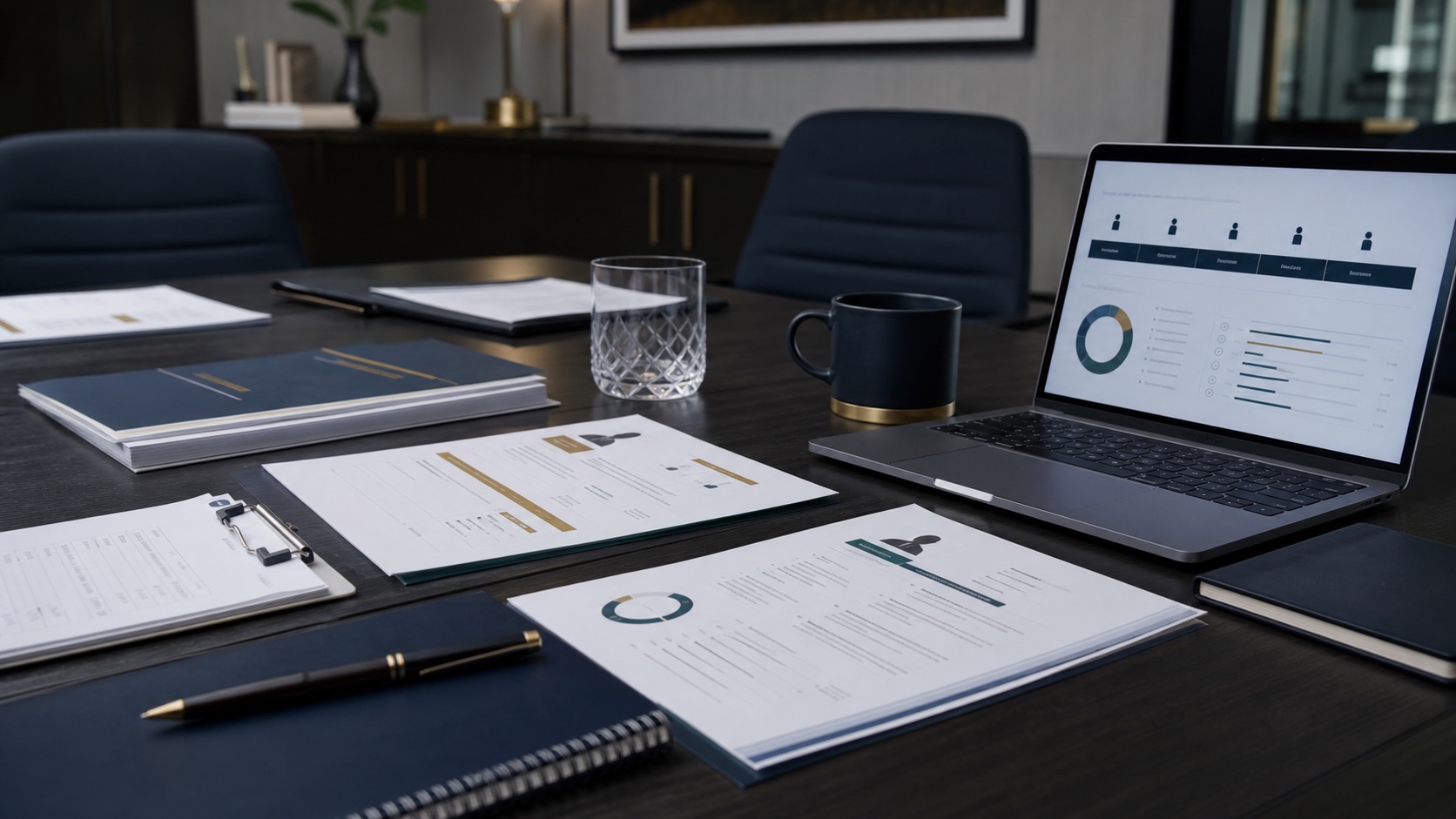 Hiring strategy documents and candidate pipeline dashboard prepared for a recruiting review